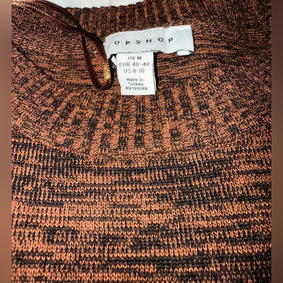 Topshop rust coloured top - Picture 2 of 4
